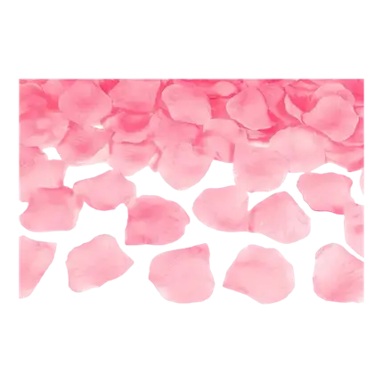 100 pétales de roses couleur rose clair