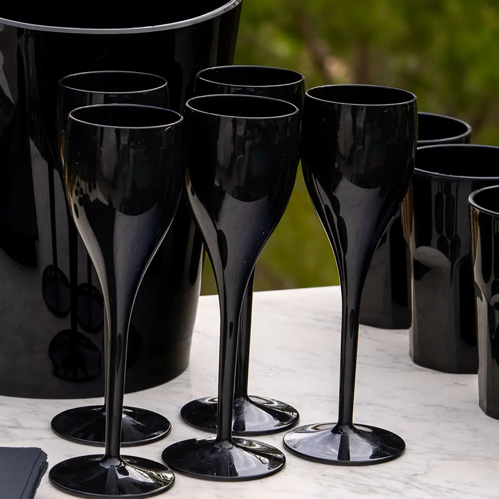Flûte à Champagne Noire 12cl 
