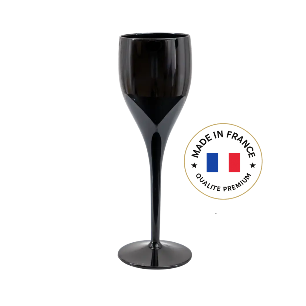 Flûte à Champagne Noire 12cl