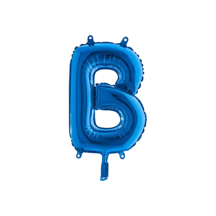 Ballon Lettre B Bleu - 35cm