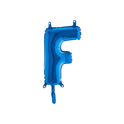 Ballon Lettre F Bleu - 35cm