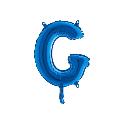Ballon Lettre G Bleu - 35cm