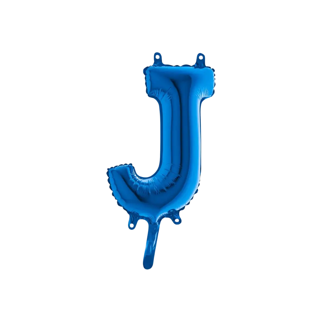 Ballon Lettre J Bleu - 35cm