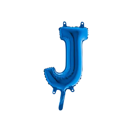 Ballon Lettre J Bleu - 35cm