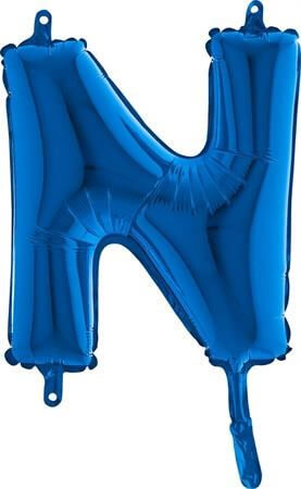 Ballon Lettre N Bleu - 35cm