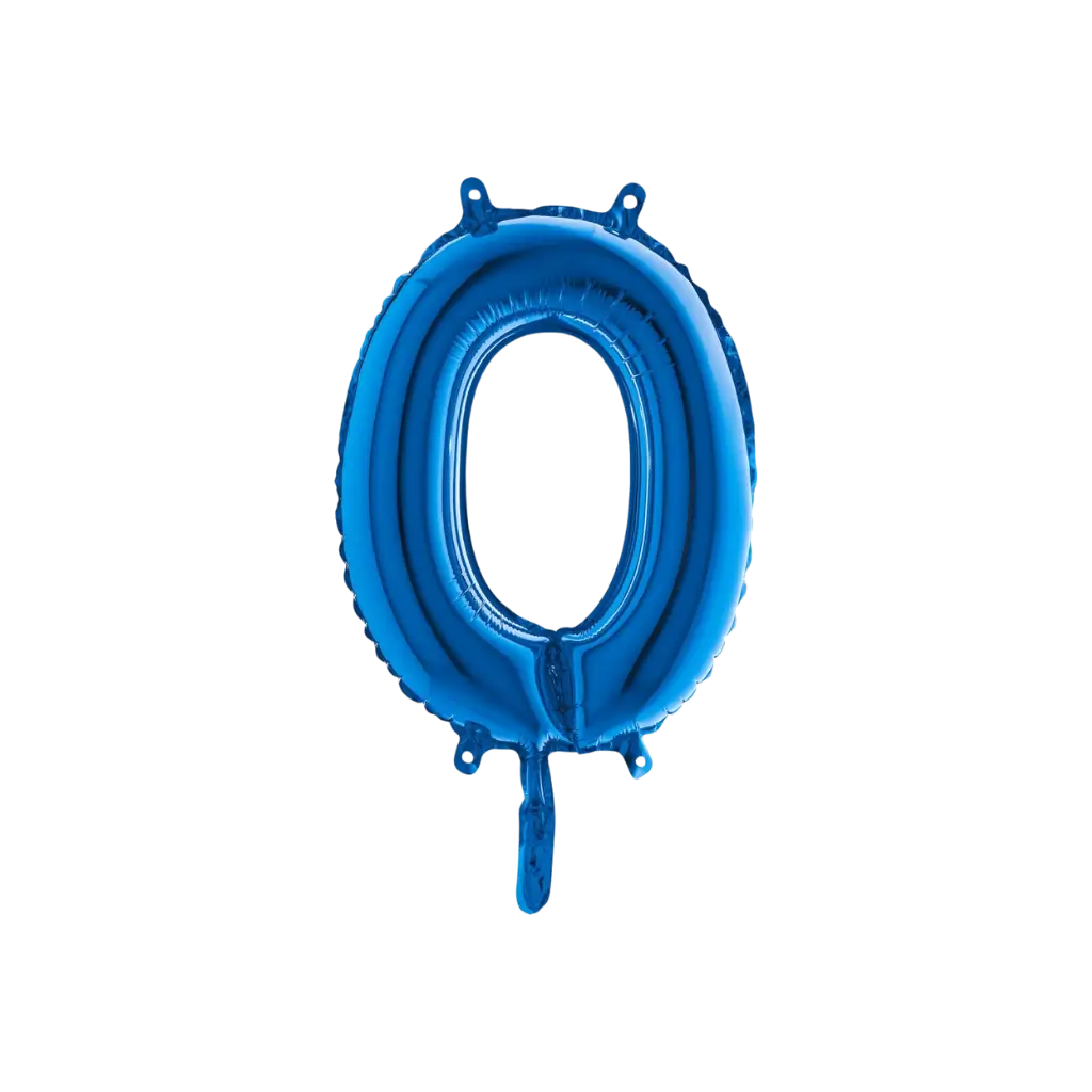 Ballon Lettre O Bleu - 35cm