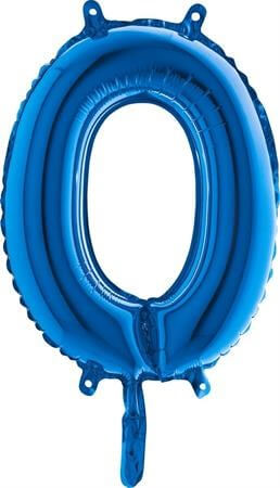 Ballon Lettre O Bleu - 35cm