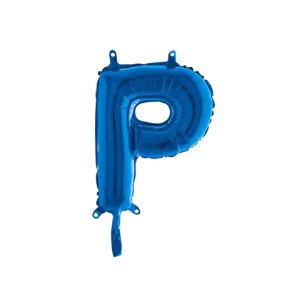 Ballon Lettre P Bleu - 35cm