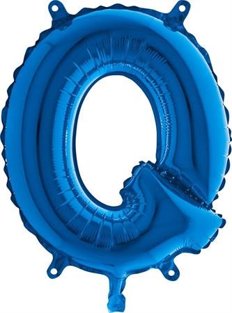 Ballon Lettre Q Bleu - 35cm