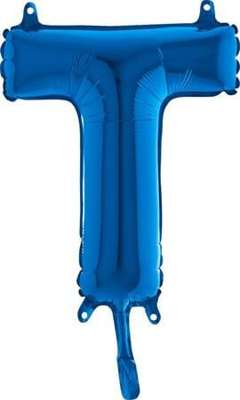 Ballon Lettre T Bleu - 35cm