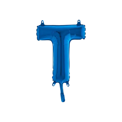 Ballon Lettre T Bleu - 35cm
