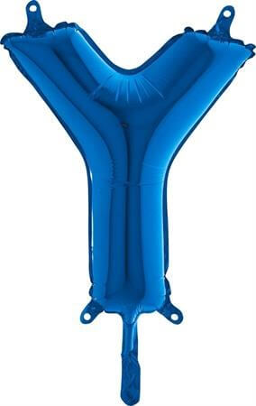 Ballon Lettre Y Bleu - 35cm