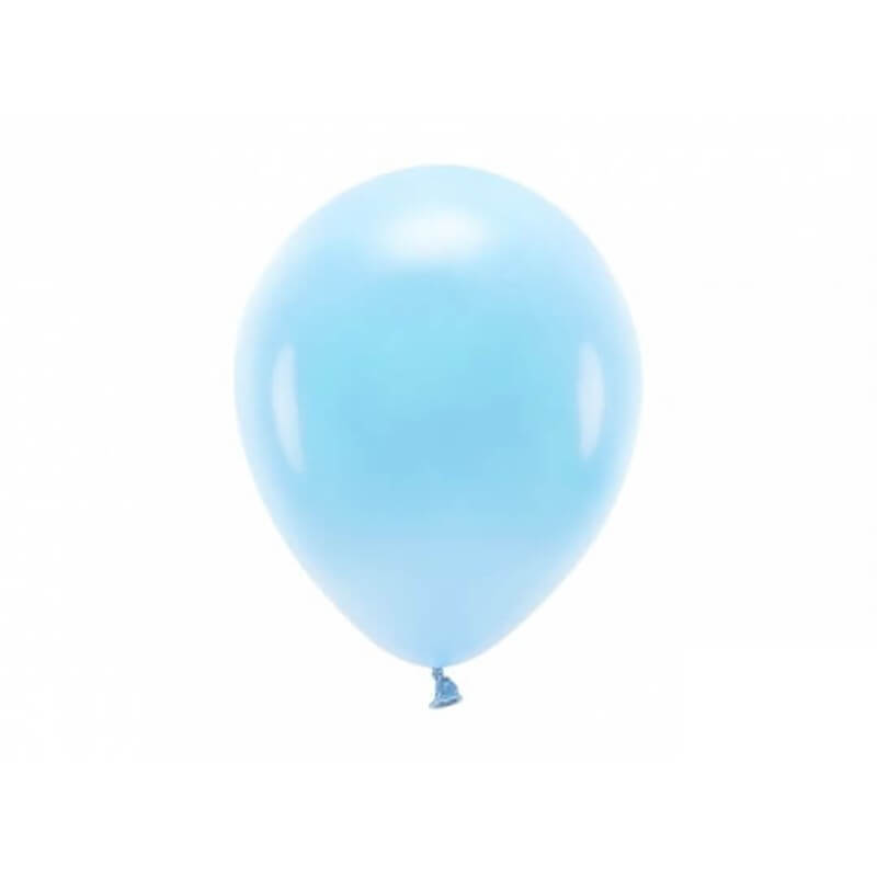 Lot de 100 Ballons de Baudruche Biodégradable Bleu Clair