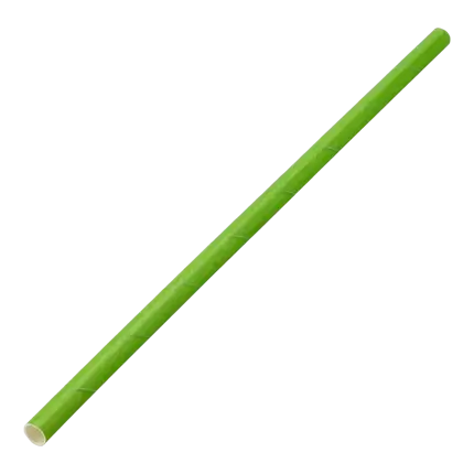 Paille papier verte 20cm /ø6mm (250 pcs)