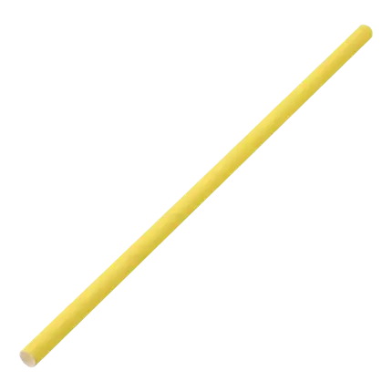 Paille papier jaune 20cm /ø6mm (250 pcs)