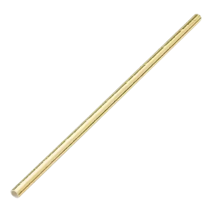 Paille papier Or/Gold 20cm /ø6mm (250 pcs)