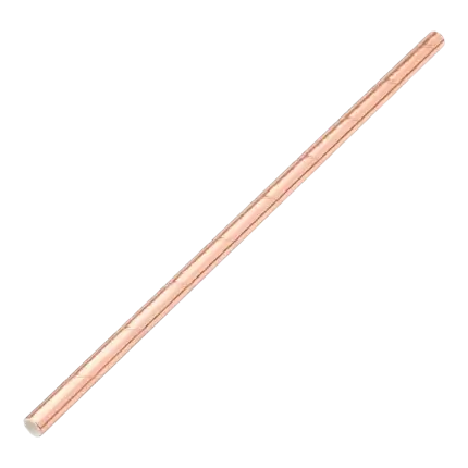 Paille papier Or rose 20cm /ø6mm (250 pcs)