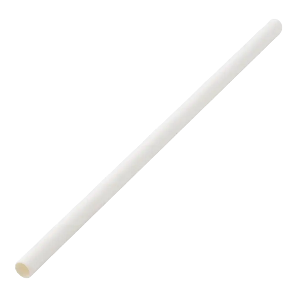 Paille papier blanche 14cm /ø5mm (250 pcs)