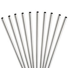 sicure Single ecologiche riutilizzabili iridescenti cannucce dritte in Acciaio Inox Explore Crafts 