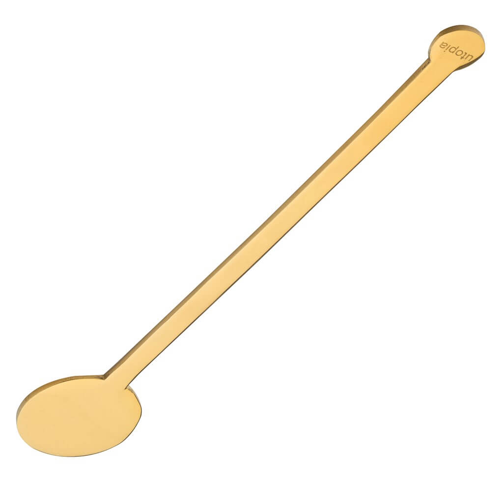 Agitateur cocktail inox réutilisable Or 18cm (24pcs)
