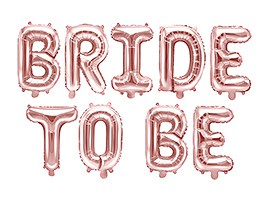 Ballon Bride To Be 340x35cm Or Rose