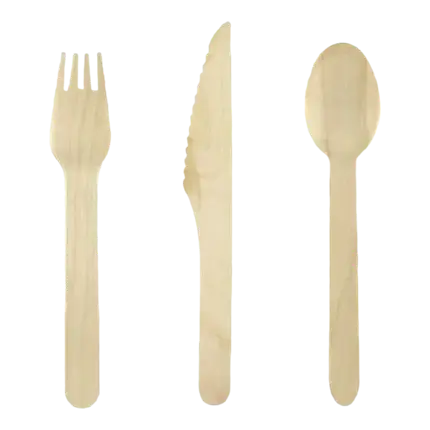 Set de couvert en bois (18pcs)