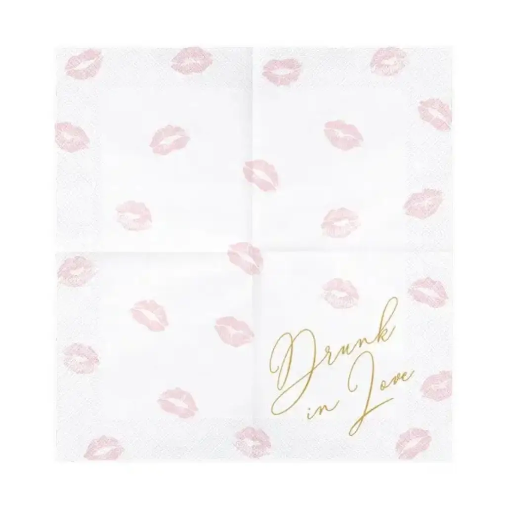 Serviette en papier Drunk in Love (Lot de 20)