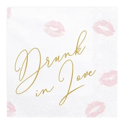 Serviette en papier Drunk in Love (Lot de 20)