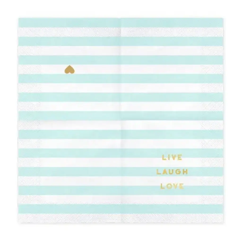 Serviette en papier Live Laugh Love (Lot de 20)