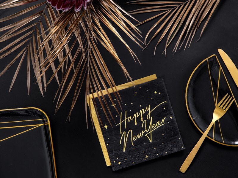 Serviette en papier Or/Gold (Lot de 20)