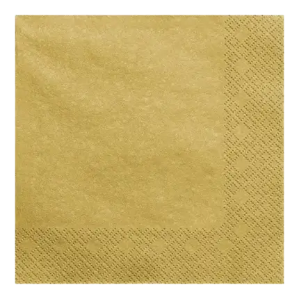 Serviette en papier Or/Gold (Lot de 20)