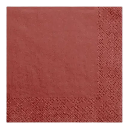 Serviette en papier rouge (Lot de 20)