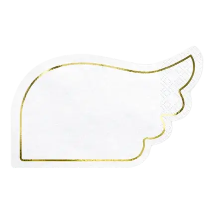 Serviette en papier forme d'aile (Lot de 20)