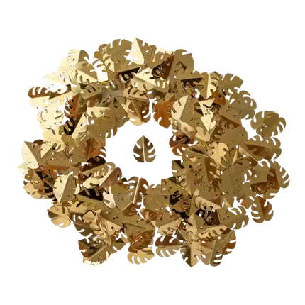 Confettis forme feuille couleur Or (15gr)