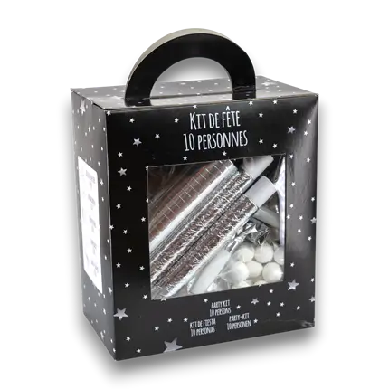 Kit Cotillons Argent 10 Personnes 