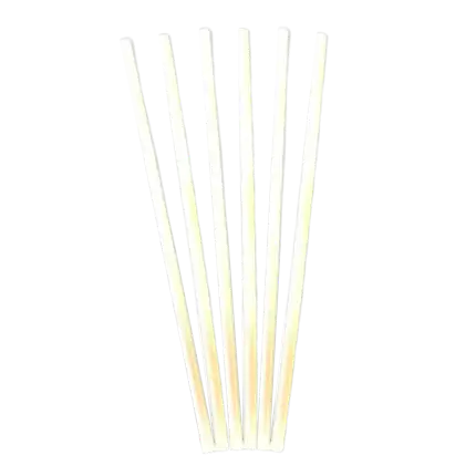 Paille Biodégradable PLA blanche 20,5cm / ø 6mm (LOT DE 250)