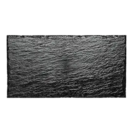Assiette rectangulaire imitation ardoise 30x15,8cm x10p.