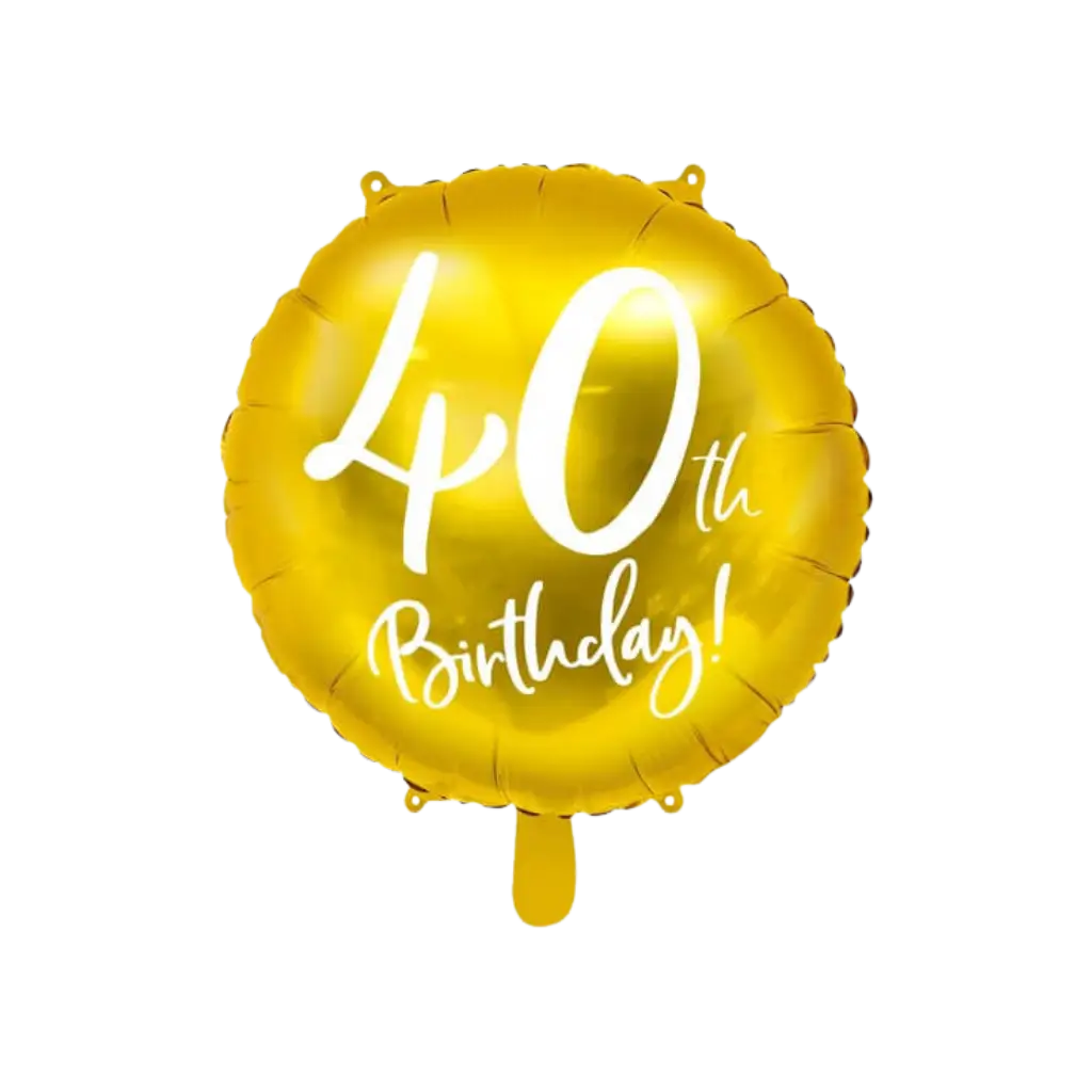 Ballon 40th Birthday Or ø45cm