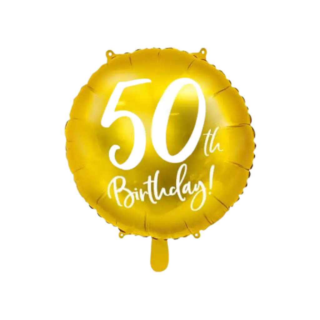 Ballon 50th Birthday Or ø45cm