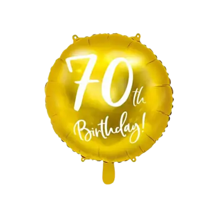 Ballon 70th Birthday Or ø45cm