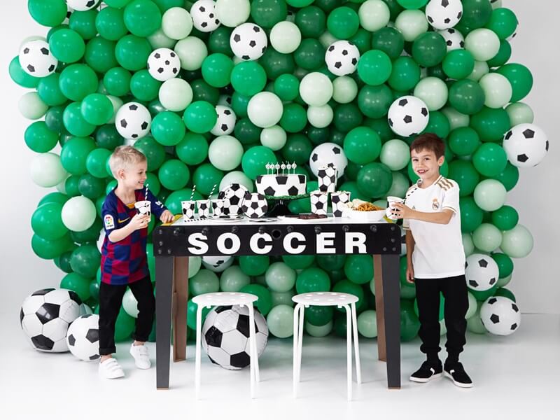 Gobelet en papier motif ballon de foot (Lot de 6)