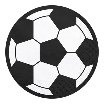 Serviette en papier Ballon de Foot (Lot de 20)