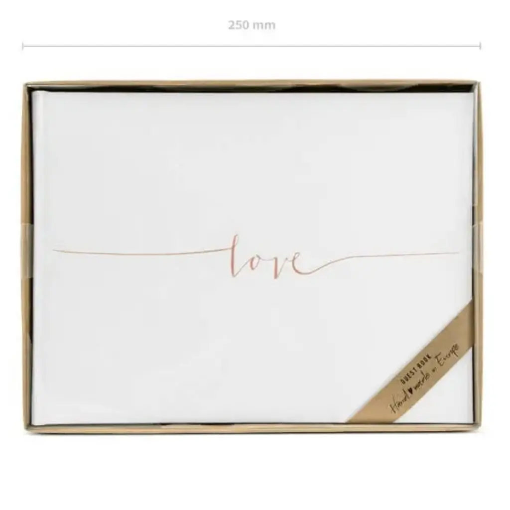 Livre d'or "Love" Or Rose 22 pages