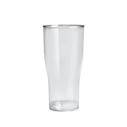 Verre à bière transparent incassable 50cl