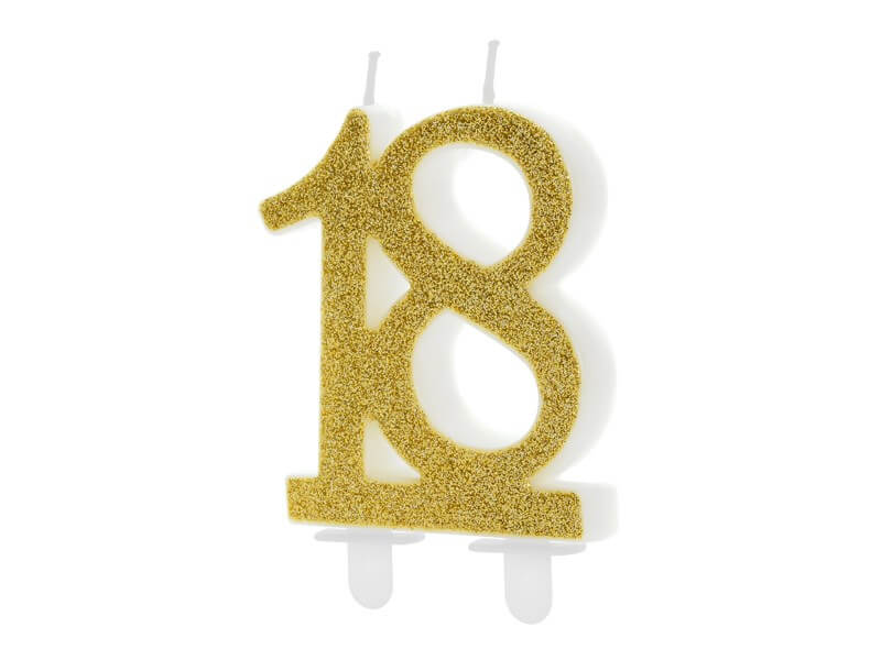 Bougie Anniversaire Or 18 Ans Bougies Chiffre Sur Sparklers Club Bougie Anniversaire Or 18 Ans Bougies Chiffre Sur Sparklers Club