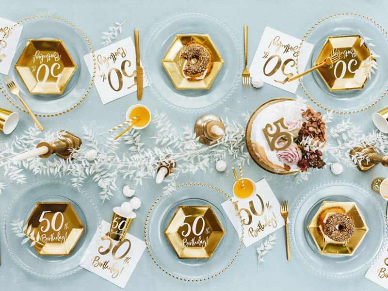 Serviette en papier 50th Birthday (Lot de 20)