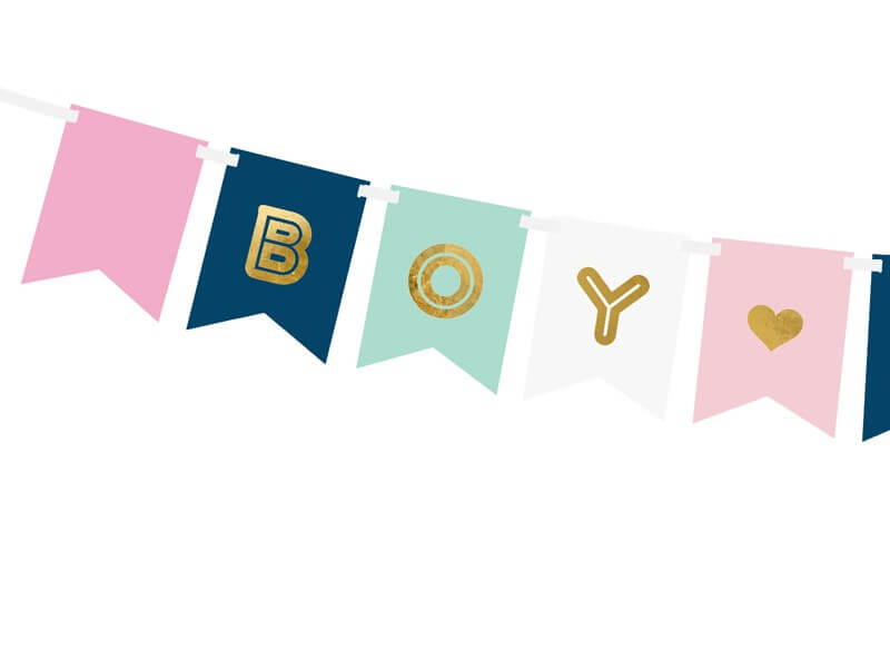 Guirlande en papier Boy or Girl 