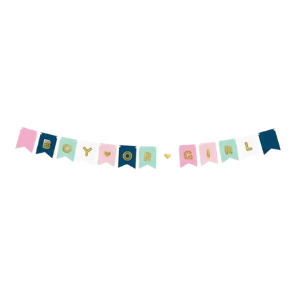 Guirlande en papier Boy or Girl 