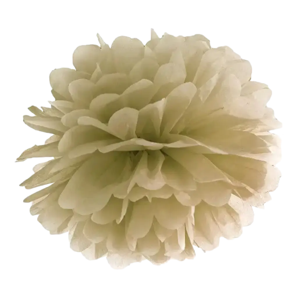 Pompon en papier or 25cm 