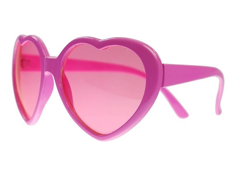 lunette coeur rose